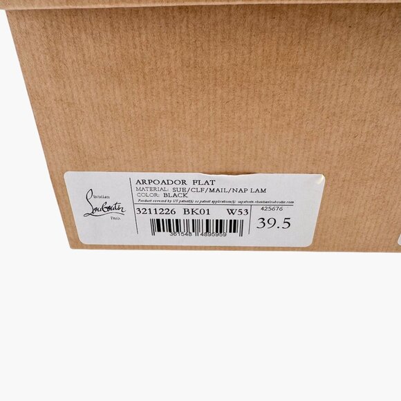 Christian Louboutin Arpoador Black Suede Sock Sneakers Size 39.5 US 9.5 Women's - Picture 15 of 15